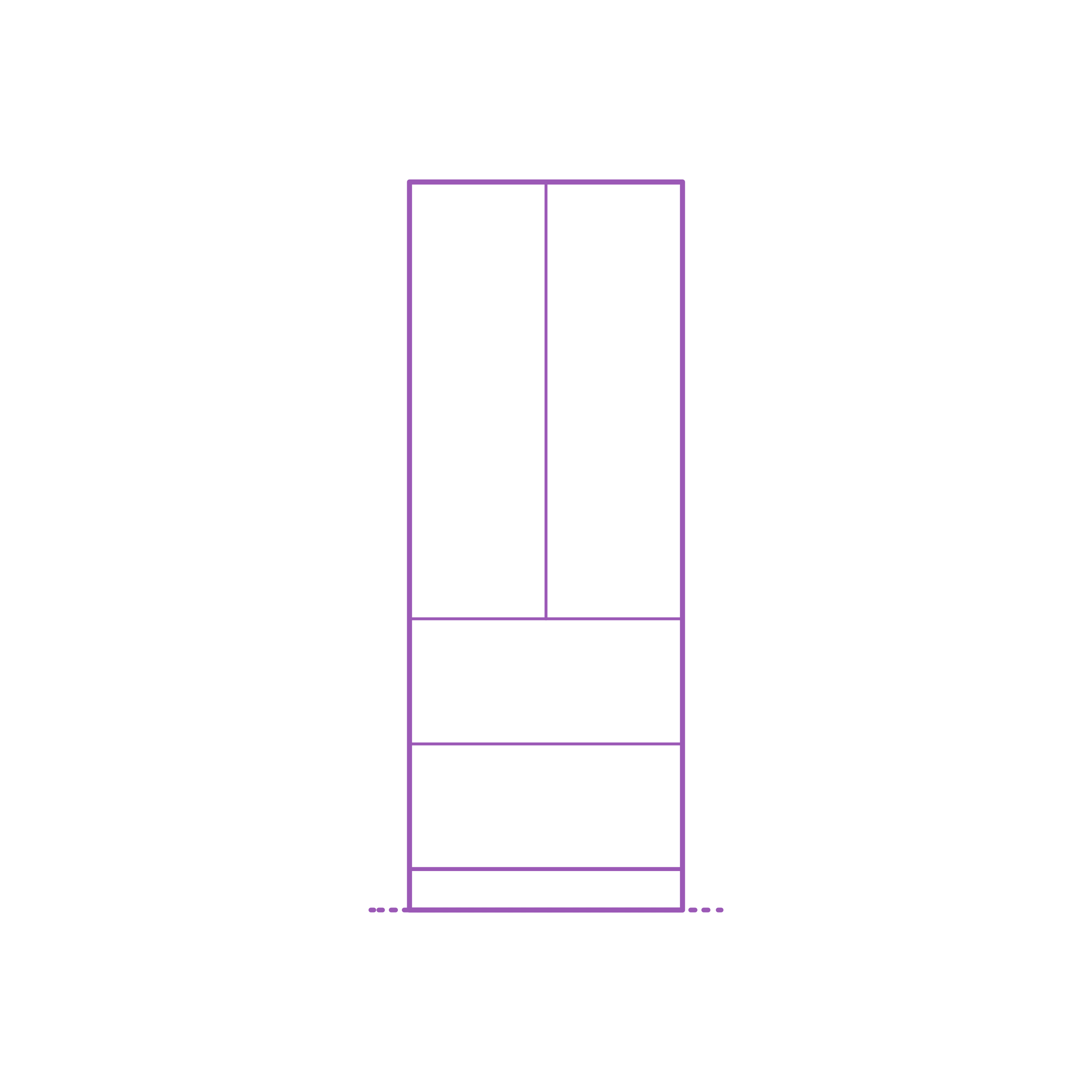 Fixtures Kitchen Cabinetry Ikea Sektion High Cabinet 2 Doors 2 Drawers Editable Svg Line Art Free Vectors